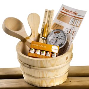 11-ti dílná dárková sada příslušenství pro saunu