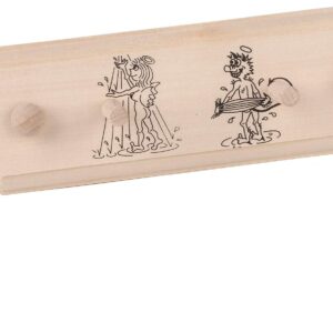 Věšák dřevěný (2 úchyty) s obrázkem