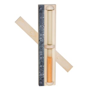 Saunové přesýpací hodiny (15 min)-kombinace osika a kámen