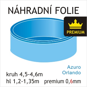 Náhradní bazénová folie pro kruhový bazén 4,50 - 4,60m