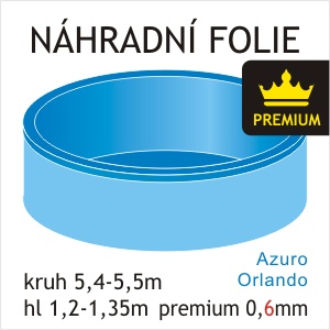 Náhradní bazénová folie pro kruhový bazén 5,40-5,50m