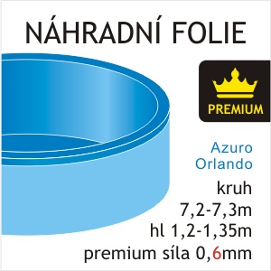 Náhradní bazénová folie pro kruhový bazén 7,20-7,30m