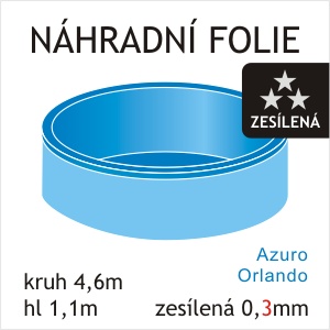 Náhradní bazénová folie pro kruhový bazén 4,6 m - akce