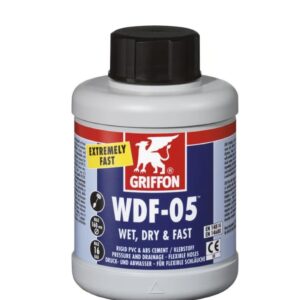 Rychleschnoucí lepidlo na PVC a ABS Griffon WDF-05 se štětcem, 250 ml